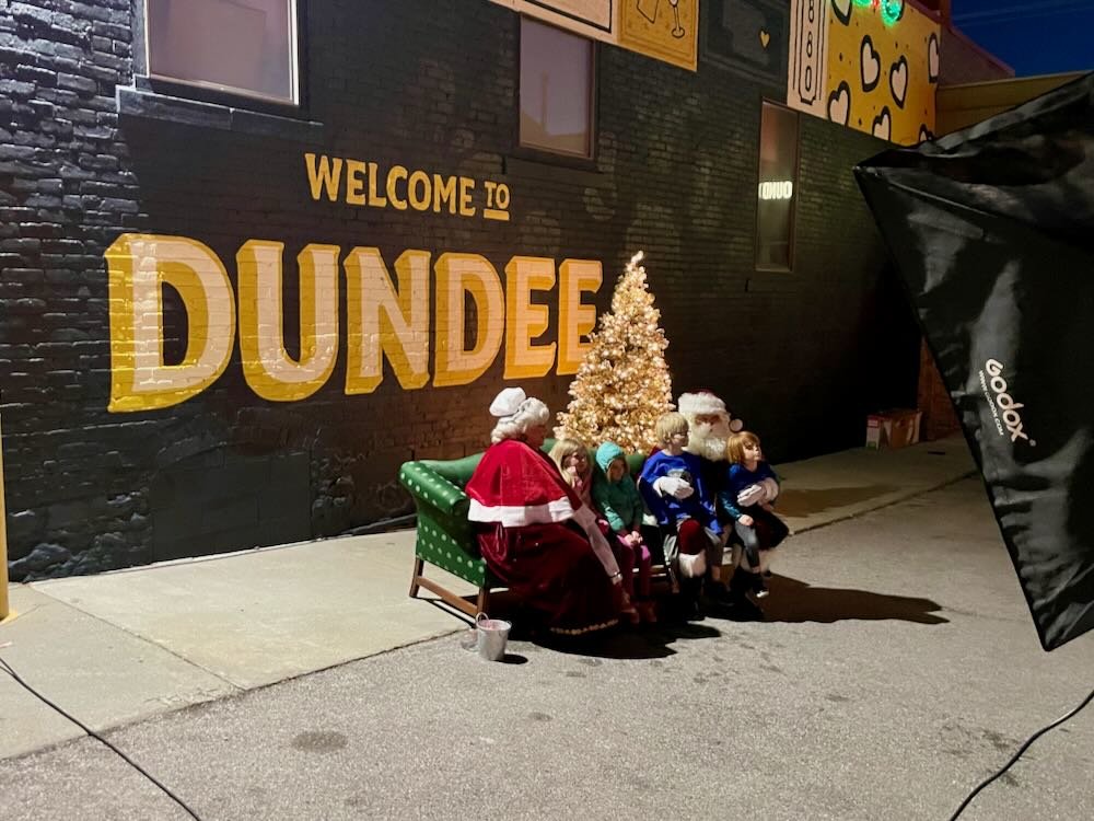 Mr and Mrs Claus at Lights on Dundee